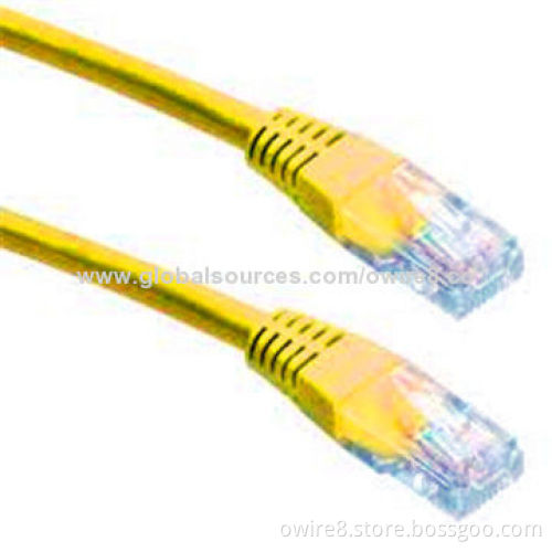 Cat6 patch cord, yellow color rj45